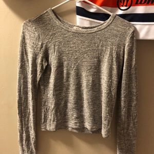 Grey long sleeve top